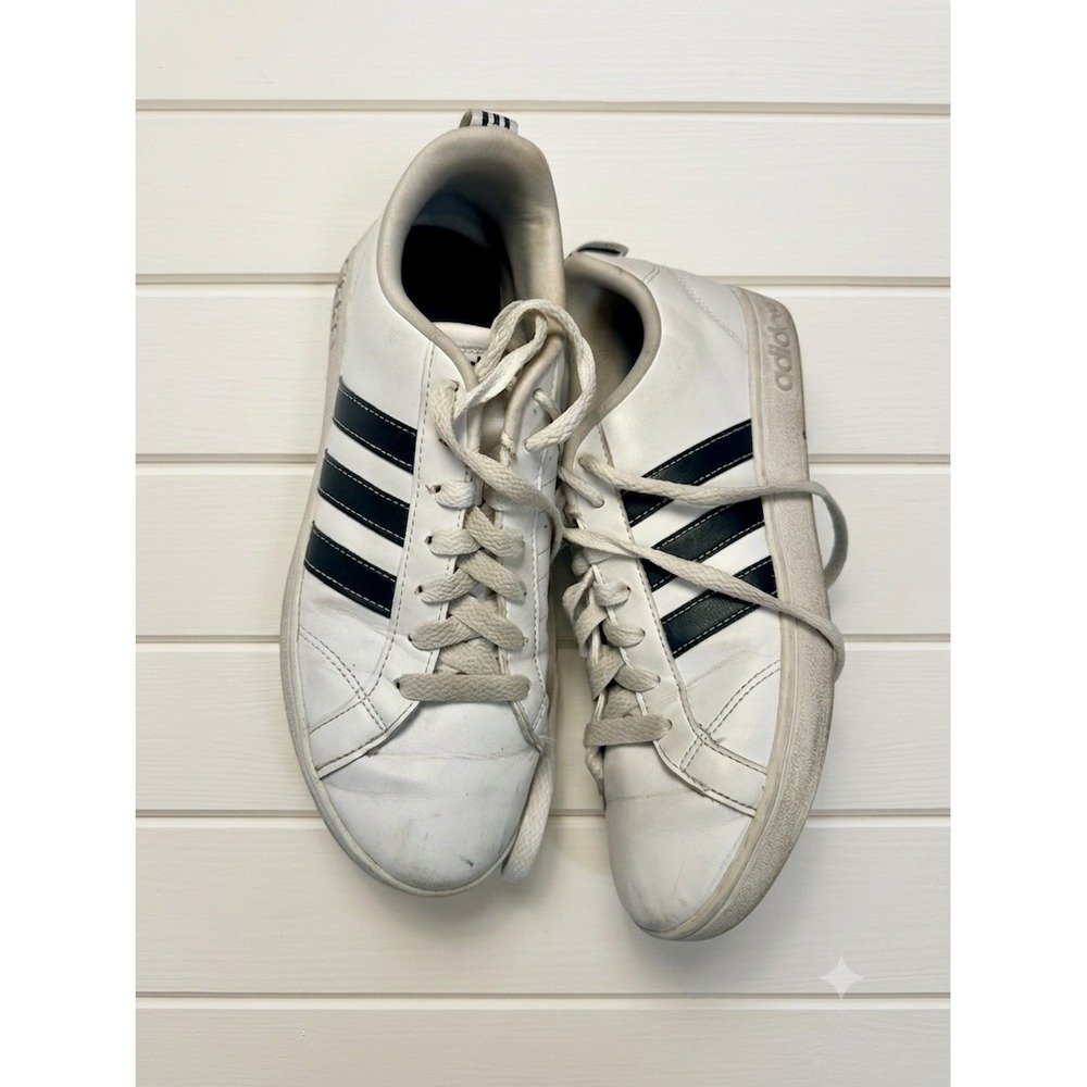 Womens White Adidas Neo baseline low top sneakers 7.5